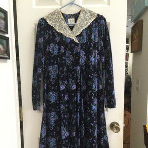 Laura Ashley Vintage Corduroy Dress | Empire Waist